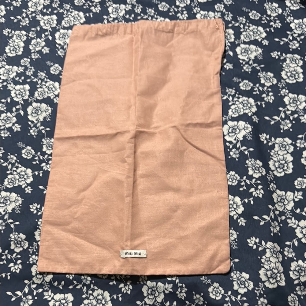 Miu Miu Blush Pink Fabric Bag